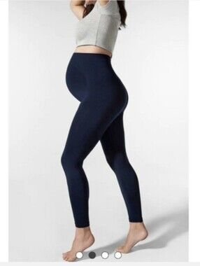 NWT Blanqi Everyday Maternity Belly Supoort Leggings Navy Blue